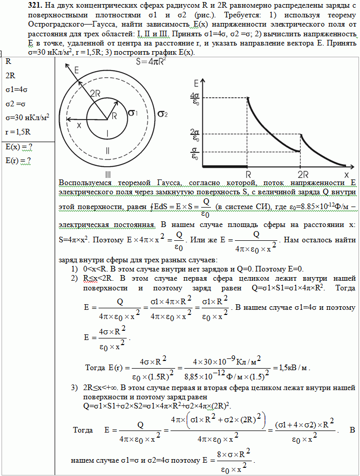 Найдите потенциал шара радиусом 10 см. Заряд равномерно распределён по объёму шара. 2 Концентрические сферы радиусами r 2r. Зависимость потенциала от радиуса сферы. Зависимость напряженности от радиуса.