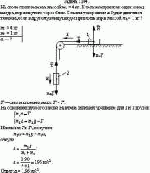 На столе стоит тележка массой m<sub>1</sub> = 4 кг. К тележке привязан один конец