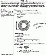 По обмотке тороида течет ток силой I = 0,6 А. Витки провода диаметром d = 0,4 мм