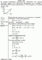На графике представлена параболическая зависимость угла поворота абсолютно