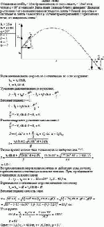 С башни высотой h<sub>0</sub> = 25 м брошен камень со скоростью v<sub>0</sub> = 15 м/с под углом