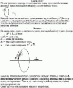 По оси кругового контура с электрическим током проходит бесконечно длинный