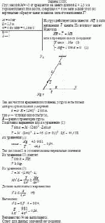 Груз массой М = 45 кг вращается на канате длиной L = 2,5 м в горизонтальной