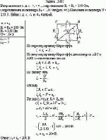 Батареи имеют э.д.с. ε<sub>1</sub> = ε<sub>2</sub>, сопротивления R<sub>1</sub> = R<sub>2</sub> = 100