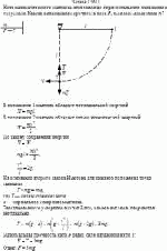 Нить математического маятника отклонили до горизонтального положения и
