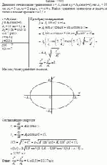 Движение точки задано уравнениями x = A<sub>1</sub>sinωt и y = A<sub>2</sub>sinω(t+τ), где