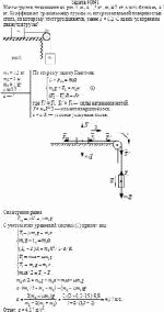 Массы грузов, показанных на рисунке, m<sub>1</sub> = 1,5 кг, m<sub>2</sub> = 2 кг, масса блока